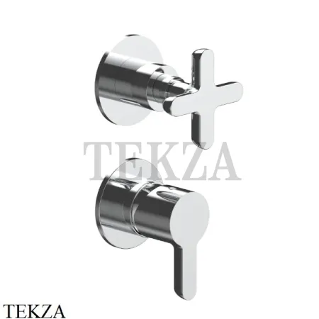 Fantini Icona Classic Смеситель для душа 2 потока, внешняя часть 5302R485B, хром глянец