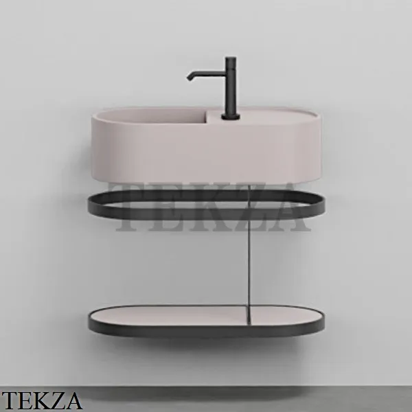 Cielo Les Petites Ovale 60 Консоль с раковиной LPLAO60, керамическая полка, Cipria