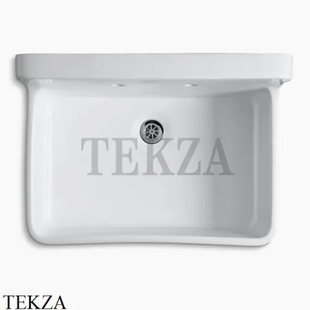 Kohler Gilford Мойка кухонная 76 с фартуком, два отверстия K-12787-0, белый глянец