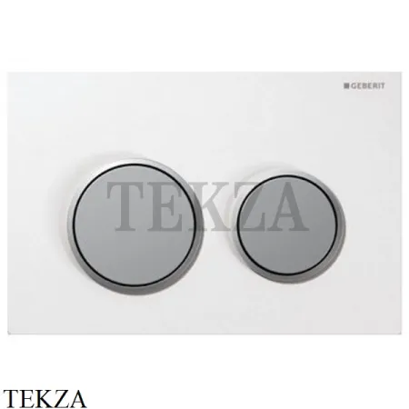 Geberit Omega20 Клавиша смыва для Omega 12 см 115.085.KL.1, белый/хром матовый/хром матовый