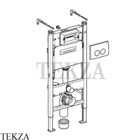 Geberit Duofix Delta UP100 Комплект инсталляция для унитаза, в капитальную стену, 458.120.11.1 белый глянец Delta21