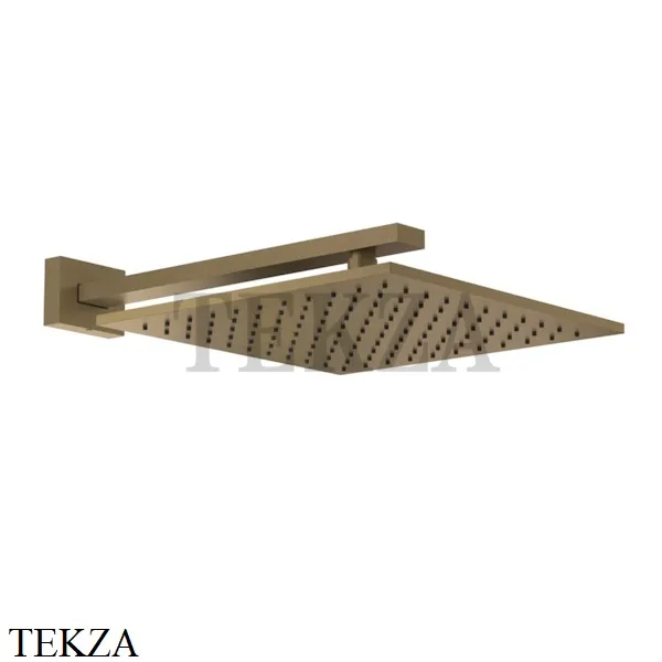 Gessi Rettangolo shower Верхний душ с кронштейном 15185-713, Antique Brass