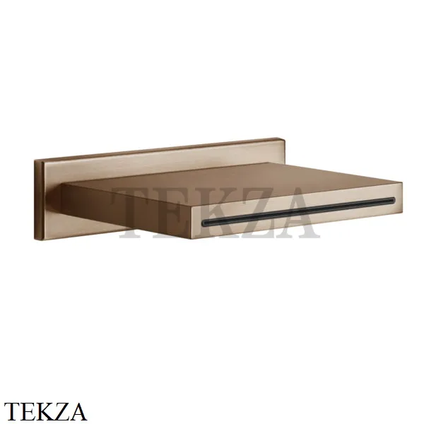 Gessi CASCATA Каскадный излив настенный 20293-708, Copper Brushed