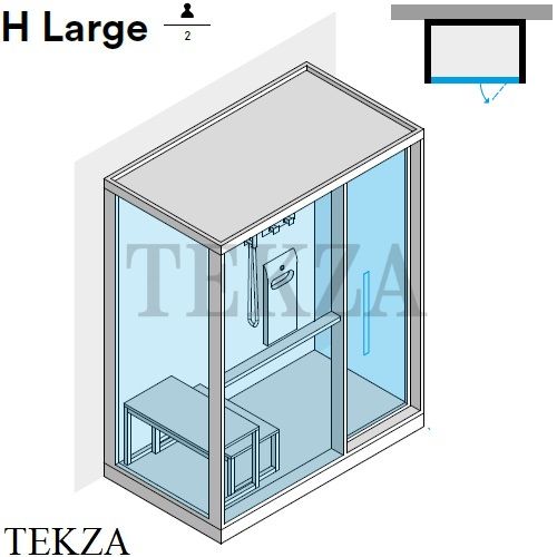 Effegibi H Large Хаммам с душем кабина пристенная, дверь справа LO80010002