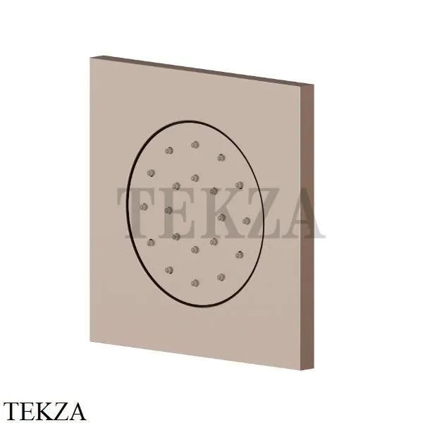 Newform Боковая форсунка квадратная, встраиваемая 563E.M0.072, Copper satin