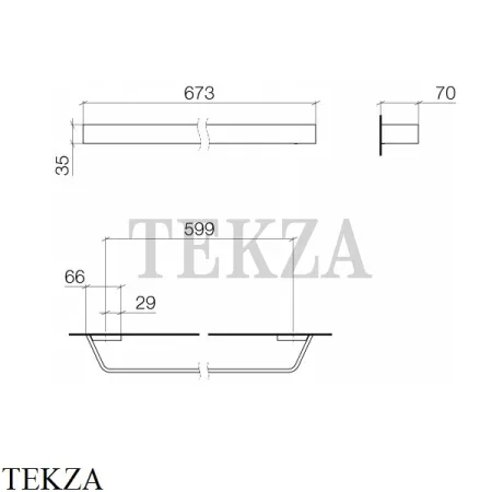 Dornbracht CL.1 Держатель для банного полотенца 83060705-00, хром глянец