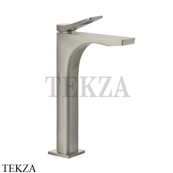 Gessi RILIEVO Смеситель для раковины высокий, без донного клапана 59010-149, Finox Brushed Nickel