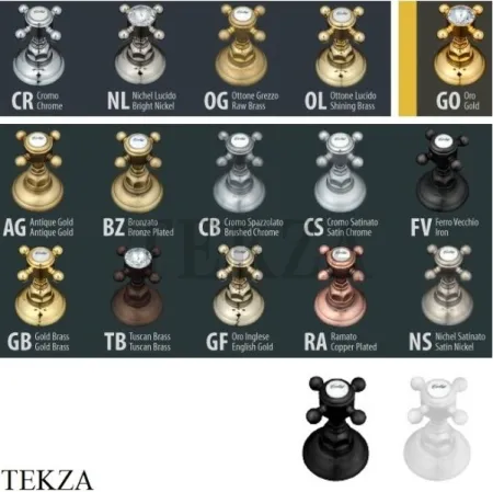 Nicolazzi GATTINARA Донный клапан слив для мойки с цепочкой 5572GB, золото глянец