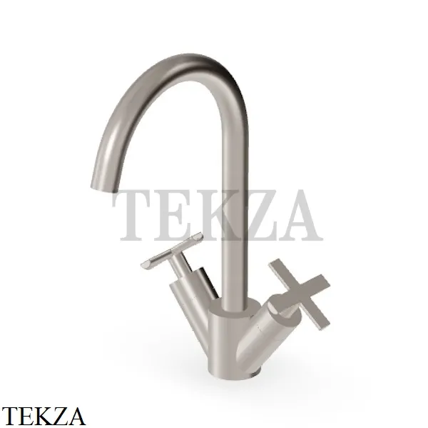 Zucchetti Gill Смеситель для раковины, с донным клапаном ZGL5266.C3, brushed nickel