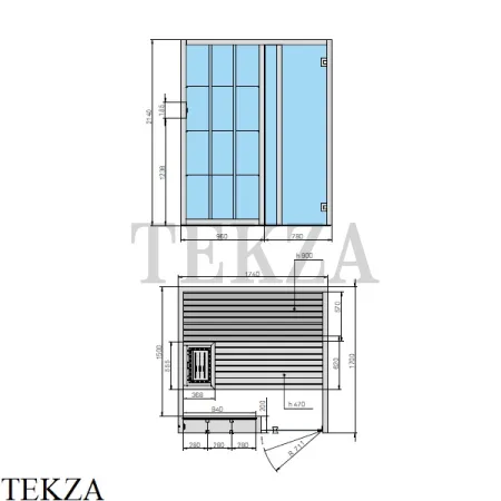 Effegibi YOKU.S 60 Сауна домашняя финская или BIO SA70100015