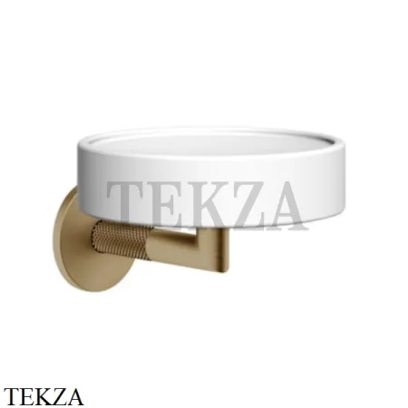 Gessi ANELLO Мыльница настенная композит белый 63701-726, Warm Bronze Br.