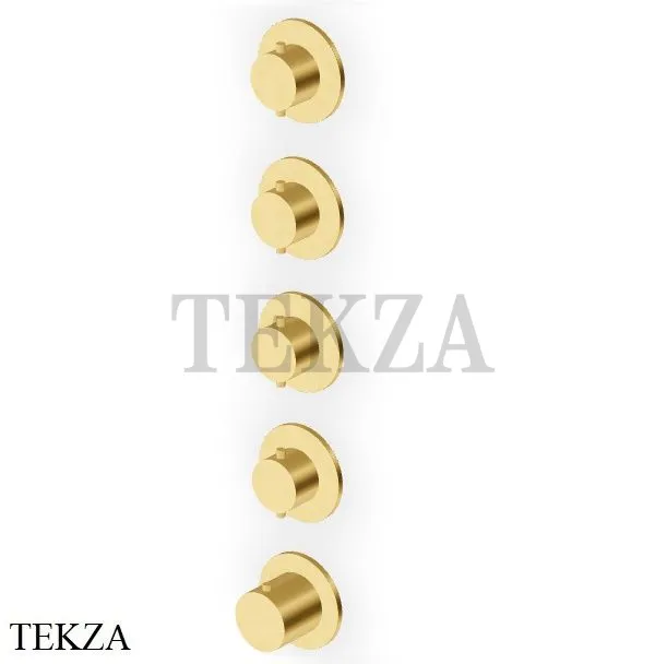 Zucchetti Helm Термостат для душа на 4 потока, внешняя часть ZHE804.XP41, brushed gold PVD