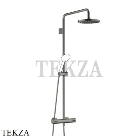 Dornbracht Meta Душевая стойка с термостатическим смесителем  (без ручного душа) 34459979-99, Dark Platinum matt
