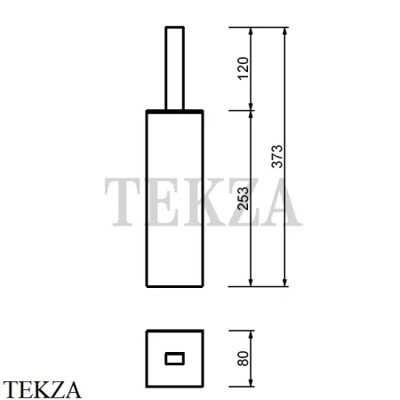 Fantini Linea Ершик туалетный напольный 92027746, хром глянец