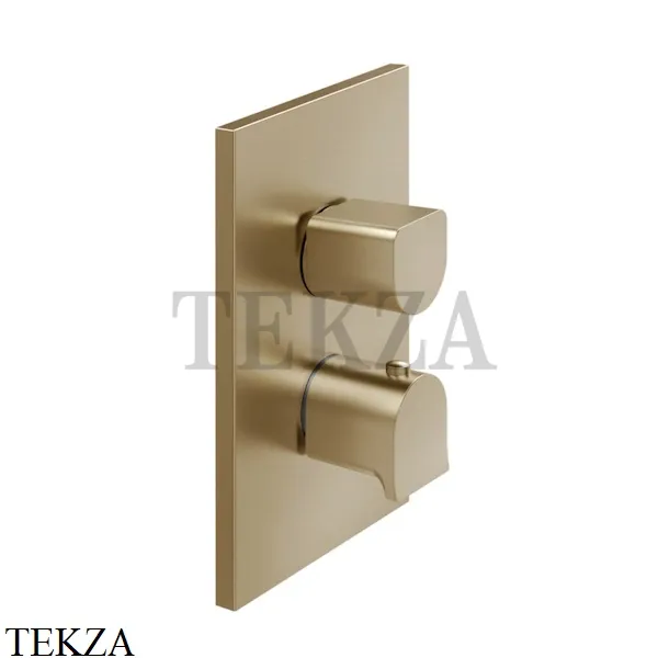 Gessi RILIEVO Термостат для душа на 1 поток, внешняя част 59132-726, Warm Bronze Br