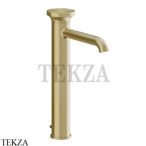 Gessi Origini ACCENT Смеситель для раковины с донным клапаном 66003-727, Brushed Brass