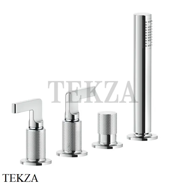 Gessi INCISO Смеситель для ванны, наполнение через слив-перелив 58043-031, хром глянец