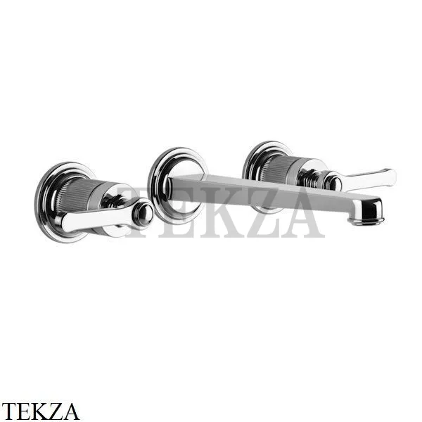 Gessi VENTI20 Смеситель для раковины на 3 отв. средний, внешняя часть 65091-031, хром глянец