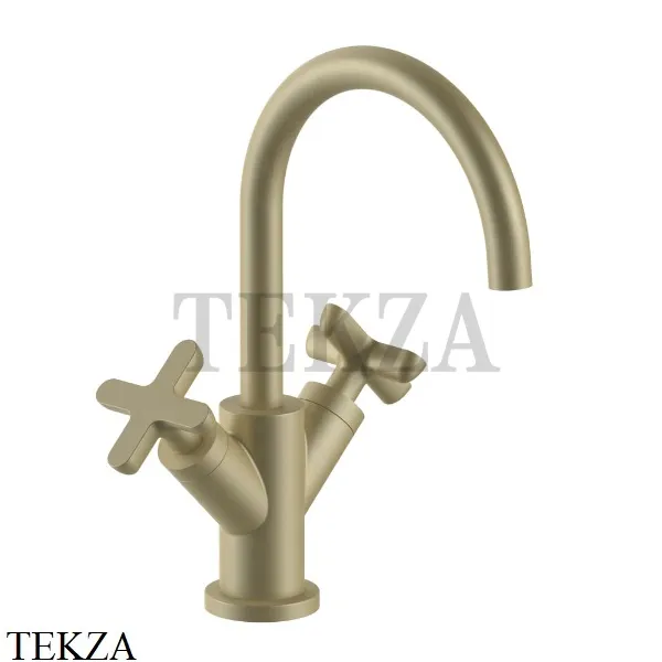 Fantini Icona Classic Смеситель для раковины, без гарнитура 53P6R056WF, Matt British Gold PVD