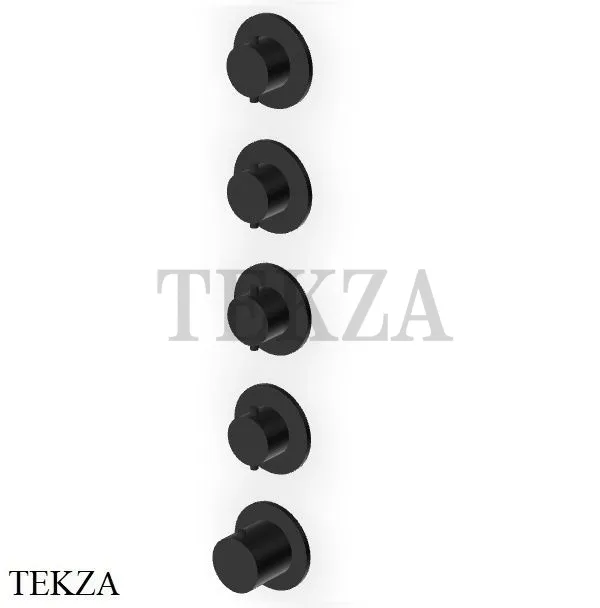 Zucchetti Helm Термостат для душа на 4 потока, внешняя часть ZHE804.XP81, brushed total black PVD