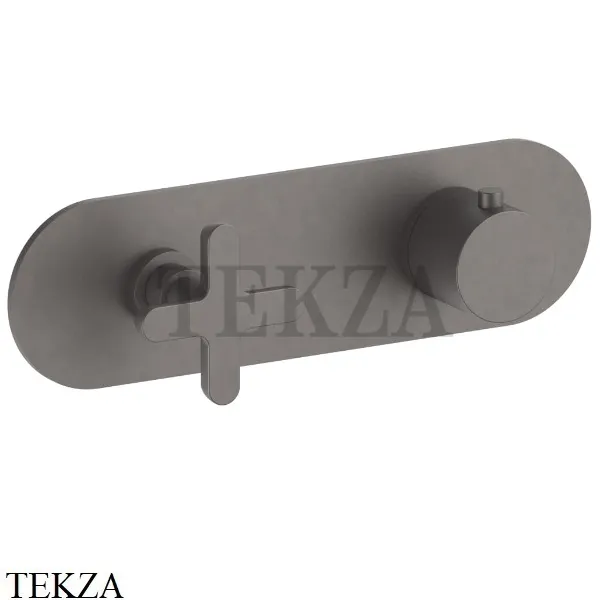 Fantini Icona Classic Термостат для душа 1 поток, внешняя часть 53P5R731B, Matt Gun Metal PVD