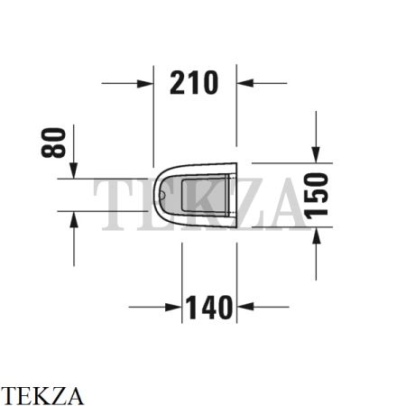 Duravit Starck 3 Пьедестал для раковины 0865160000, белый глянец