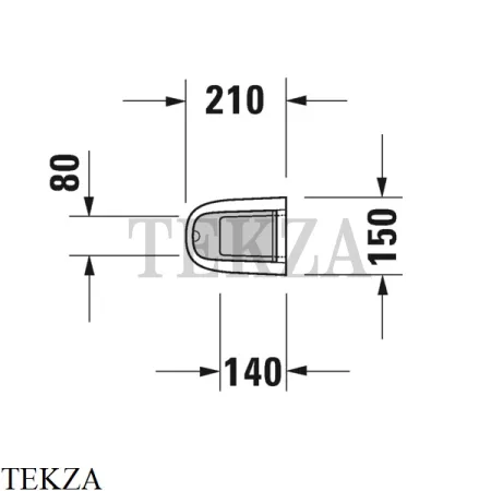 Duravit Starck 3 Пьедестал для раковины 0865160000, белый глянец