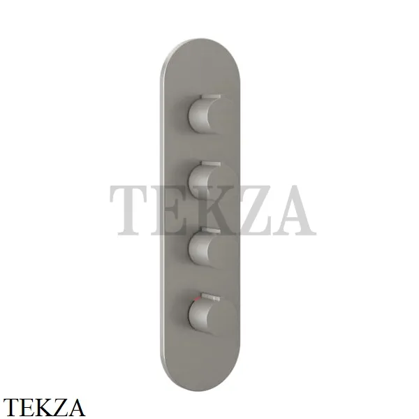 Gessi Ingranaggio-Anello Термостат для душа, 3 потока, внешняя часть 43066-147, Chrome Brushed