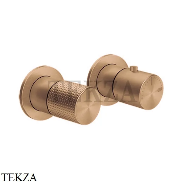 Gessi Habito CESELLO Термостат для душа на 1 поток, внешняя часть 70432-735, Warm Bronze