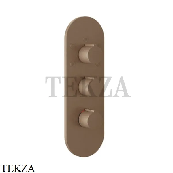 Gessi Ingranaggio-Anello Термостат для душа, 5 потоков, внешняя часть 43072-708, Copper Brushed