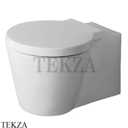 Duravit Starck 1 Унитаз подвесной 0210090064, сиденье микролифт SoftClose, белый глянец