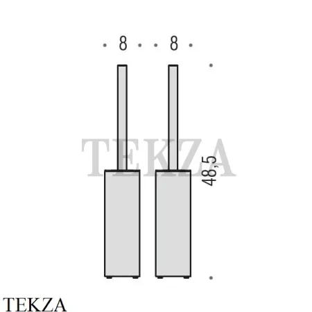 Colombo Look Ёршик туалетный напольный B1606.CR, хром глянец