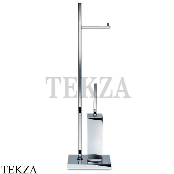 Decor Walther Cube DW 671 напольная стойка с ершиком и бумагодержателем, хром