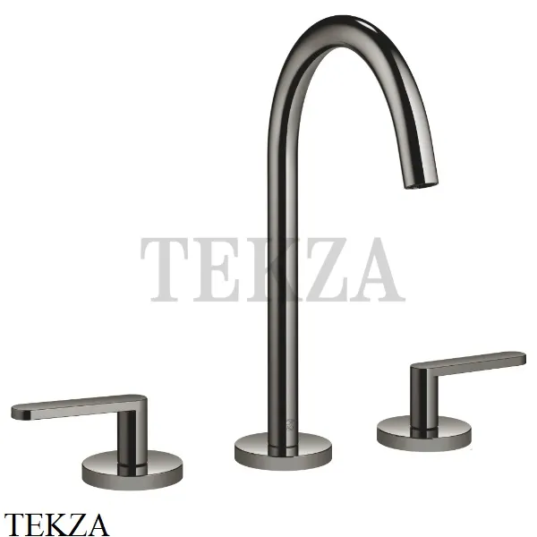 Dornbracht Meta Смеситель для раковины на 3 отверстия 20713661-19, Dark Chrome