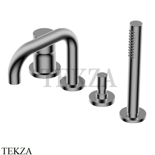 Ritmonio Diametro35 S Смеситель для ванны с гарнитуром PR52EG201 CRB, Black Chrome