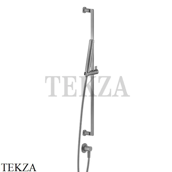 Gessi INCISO SHOWER Душевой гарнитур-штанга с выводом воды 58142-149, Finox Brushed Nickel