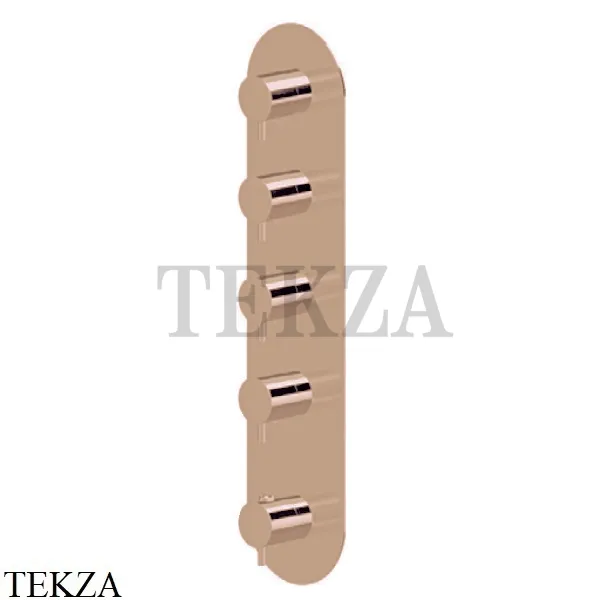Newform XT Термостат для душа на 4 потока, внешняя часть, 67604E.M0.075, Copper glossy