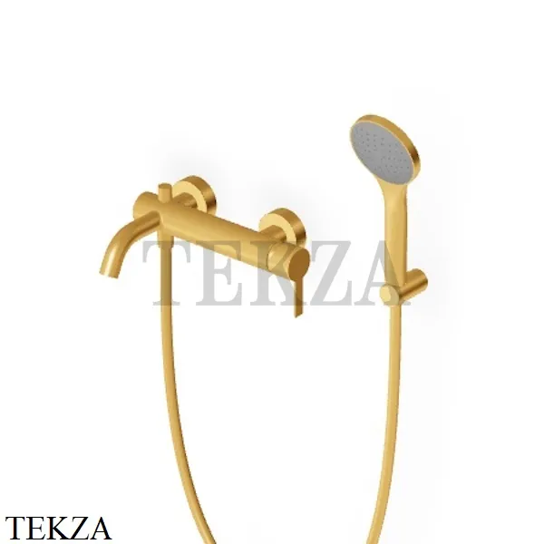 Zucchetti Gill Смеситель для ванны с душевым гарнитуром ZGL139.C41, brushed gold