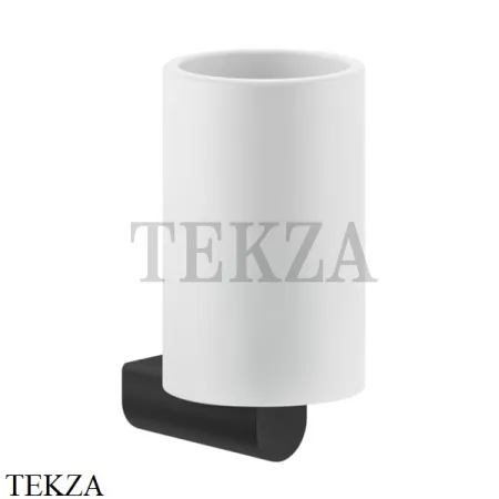 Gessi RILIEVO Стакан настенный, композит белый 59507-299, черный матовый