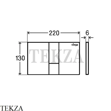 Viega Prevista Visign for Style 24 Панель смыва 773359, пластик позолоченный