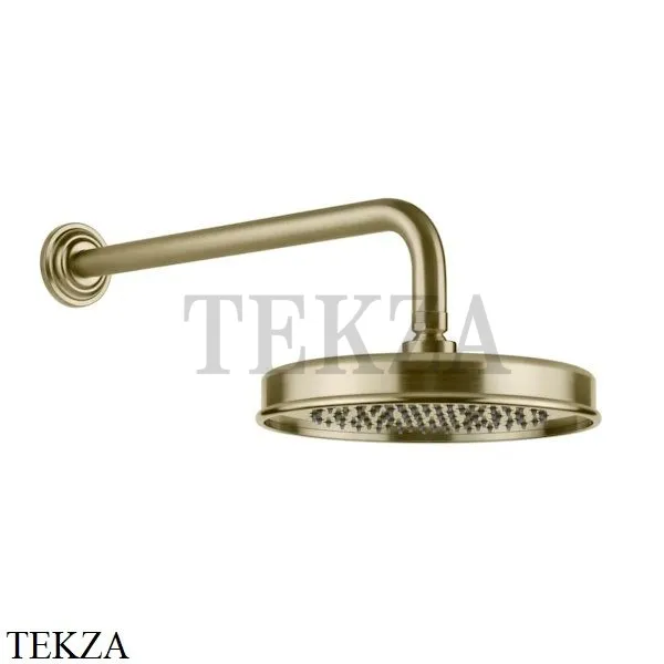 Gessi VENTI20 Верхний душ 200 с настенным креплением 65148-727, Brushed Brass