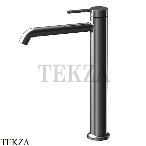 FIMA Carlo Frattini SNAP Смеситель для раковины высокий, без гарнитура F3111/HCS.1, Brushed black chrome