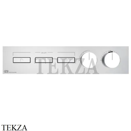 Gessi HI-FI Термостатический смеситель на 3 потока, внешняя часть 63014-031, хром глянец