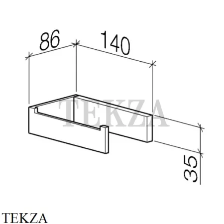 Dornbracht MEM Держатель туалетной бумаги без крышки 83500780-00, хром глянец