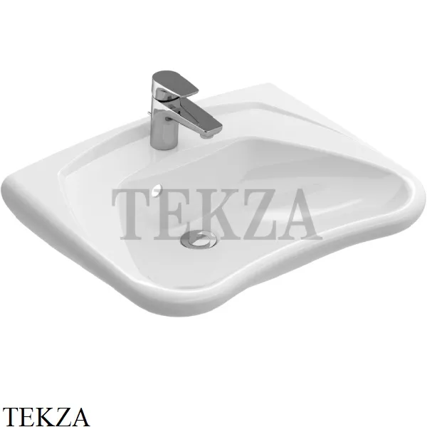 Villeroy & Boch O.NOVO Vita Раковина подвесная, с переливом 71196301, белый глянец