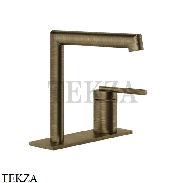 Gessi INGRANAGGIO Смеситель для раковины на планке, без гарнитура 63515-713, Antique Brass