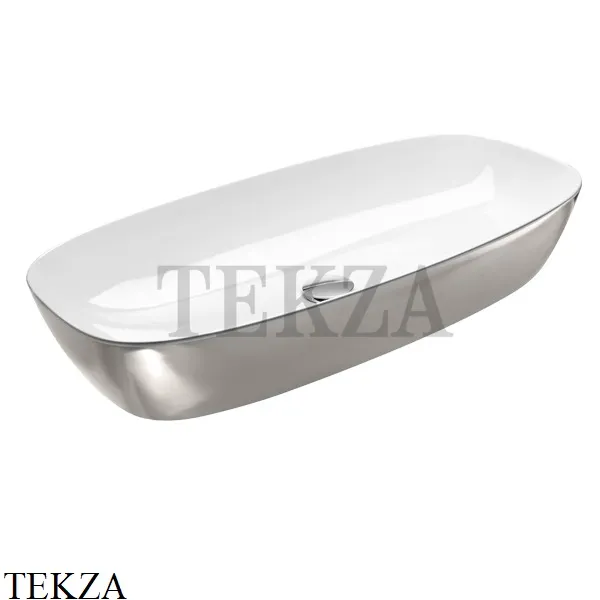 Catalano Gold&Silver Alvea Раковина накладная, без перелива 180APGRLXBA, Серебро на белом