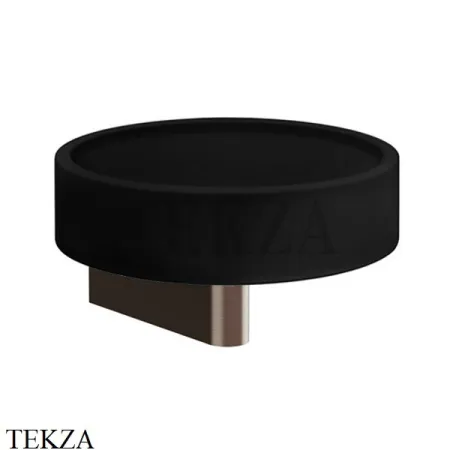 Gessi Origini Мыльница настенная с держателем, черная 66402-845, Dark Bronze