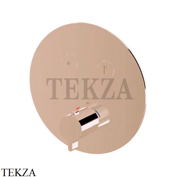 Newform XT Термостат для душа с кнопки Select на 2 потока 70402E.M0.075, Copper glossy