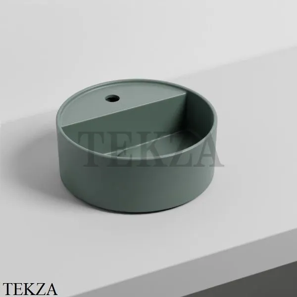 Cielo Theo Mini Round Раковина накладная с 1 отв. и без отв., без перелива LPLATFG MU, Muschio